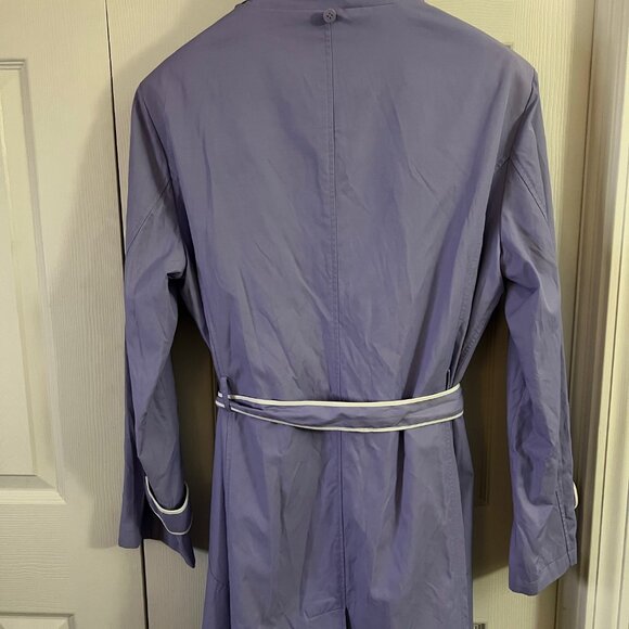 Regal Regency Lavender Belted Trench Coat - Picture 3 of 7